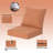 24" x 24" Outdoor/Indoor Deep Seat Patio Chair Cushions (Set of 2) - Water Repellent Design-581824311