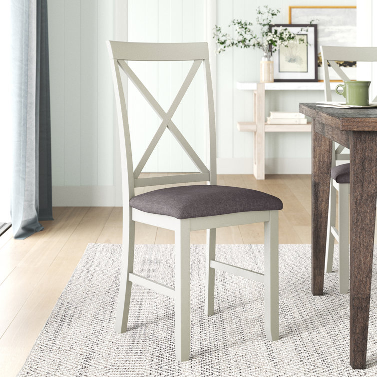 Chaise d'appoint rembourrée en bois massif Atiqa