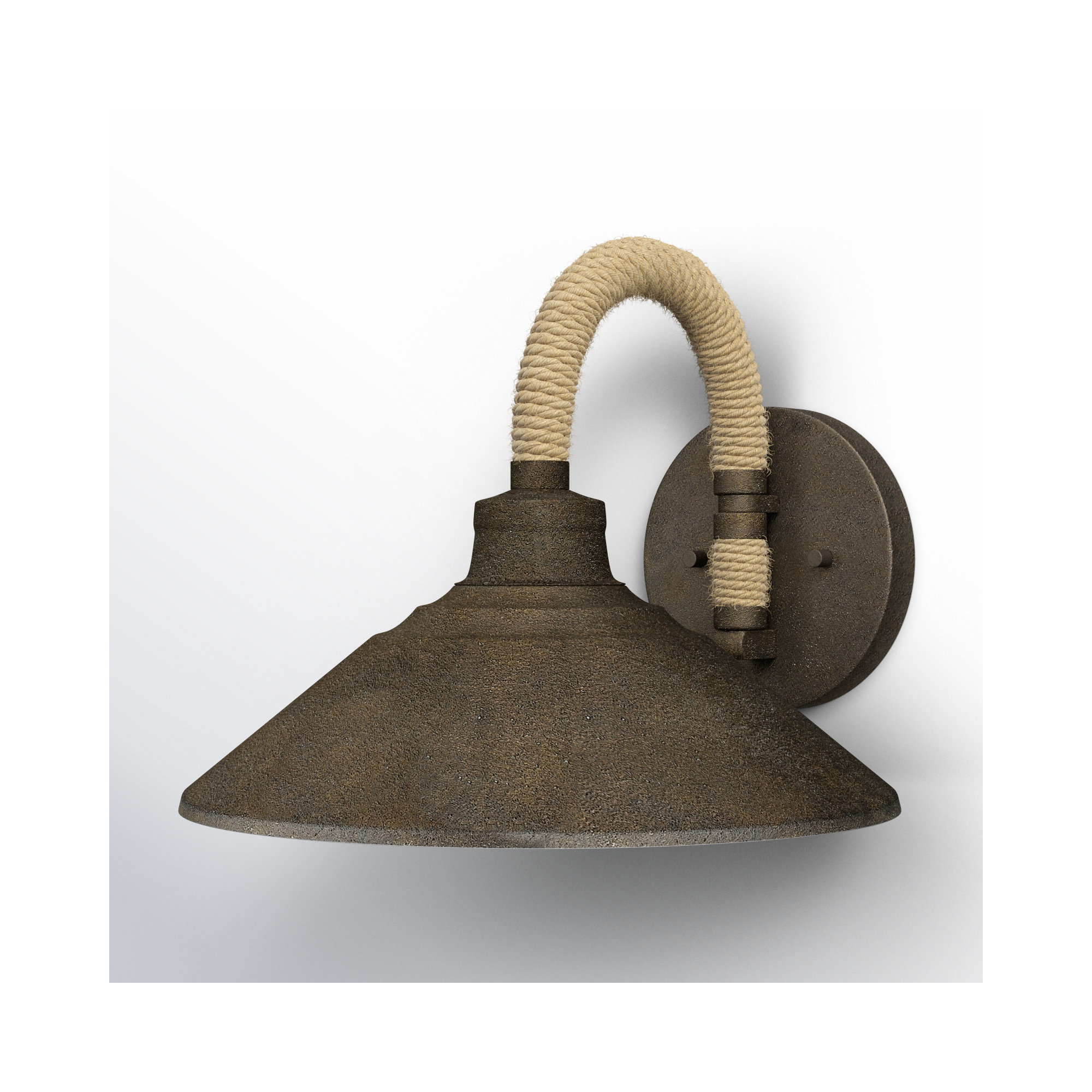 Reesie Single Light Steel Dimmable Spotlight, Dark Rust