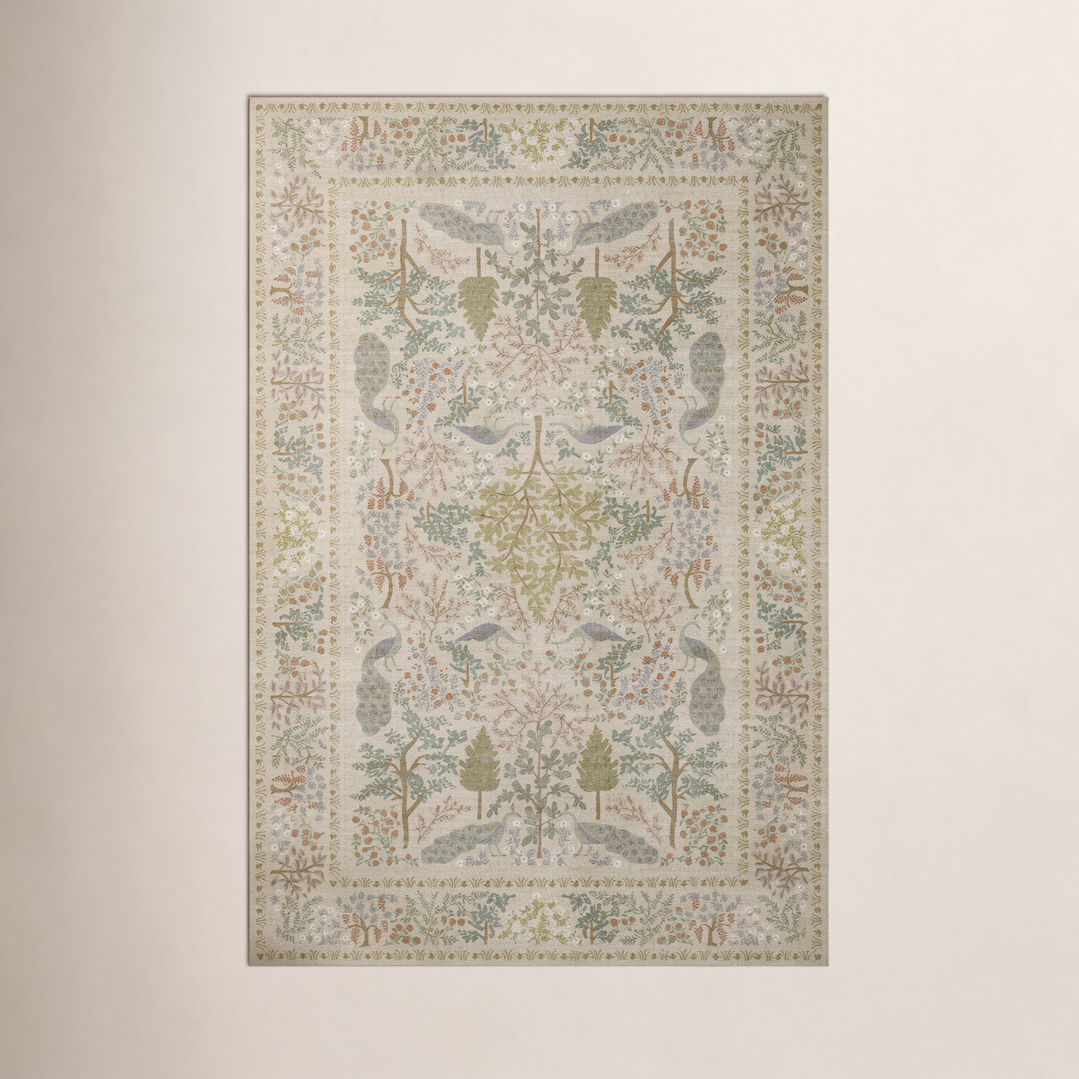 Canopy Cream Area Rug, Rectangle 6' x 9'