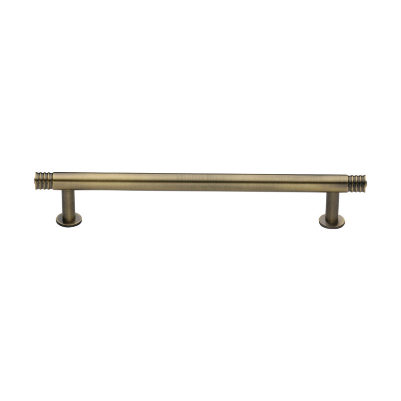 Heritage Brass Heritage Cabinet Pull Design with Rose, Antique Brass, 16cm