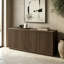 Alston 68" Wide Rectangular Fluted Buffet Table-732571207