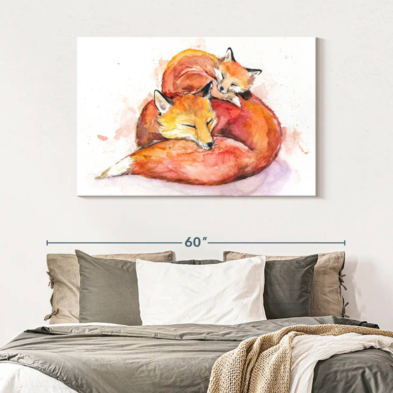Brampt Foucault's Foxes, 32" H x 48" W