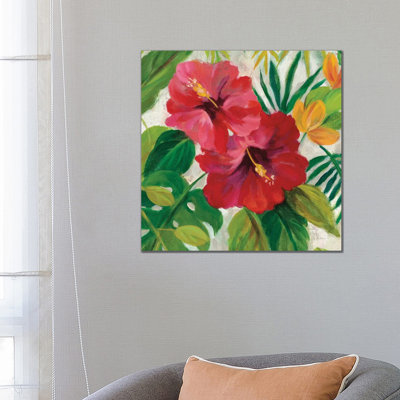 Tropical Jewels I, Detail by Silvia Vassileva - Wrapped Canvas Print