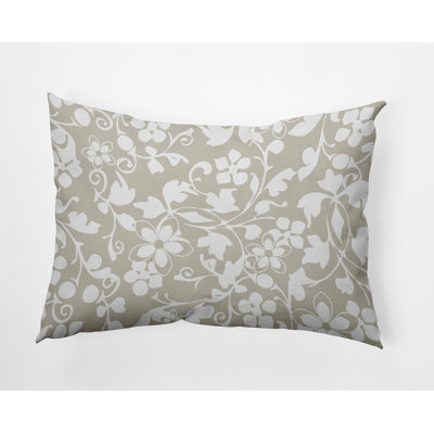Coussin décoratif en polyester floral