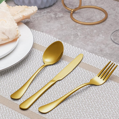 40-Piece Stainless Steel Flatware Set Service for 8