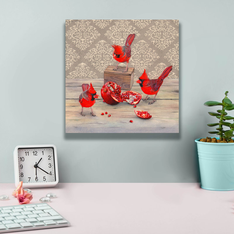  «Seeing Red» par Marvindale, art mural sur toile, 12 po x 12 po, H 12 po x l 12 po