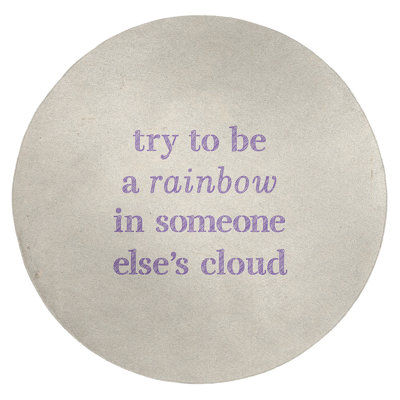 Tapis en chenille poly «Quotes»