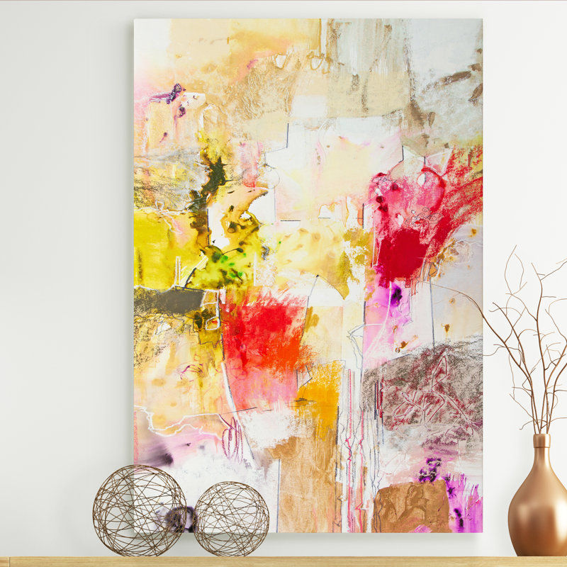 «Vertical Reds I», reproduction sur toile tendue, H 40 po x l 30 po x P 1 po, Toile tendue