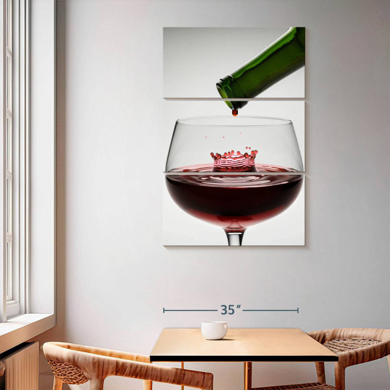 Yarlin Wine Drop, 65" H x 42" W