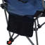 Chaise pliante / portative / inclinable réglable pour camping en plein air (ajustement à trois niveaux), poches latérales et porte-gobelet, sac de transport, bleu foncé