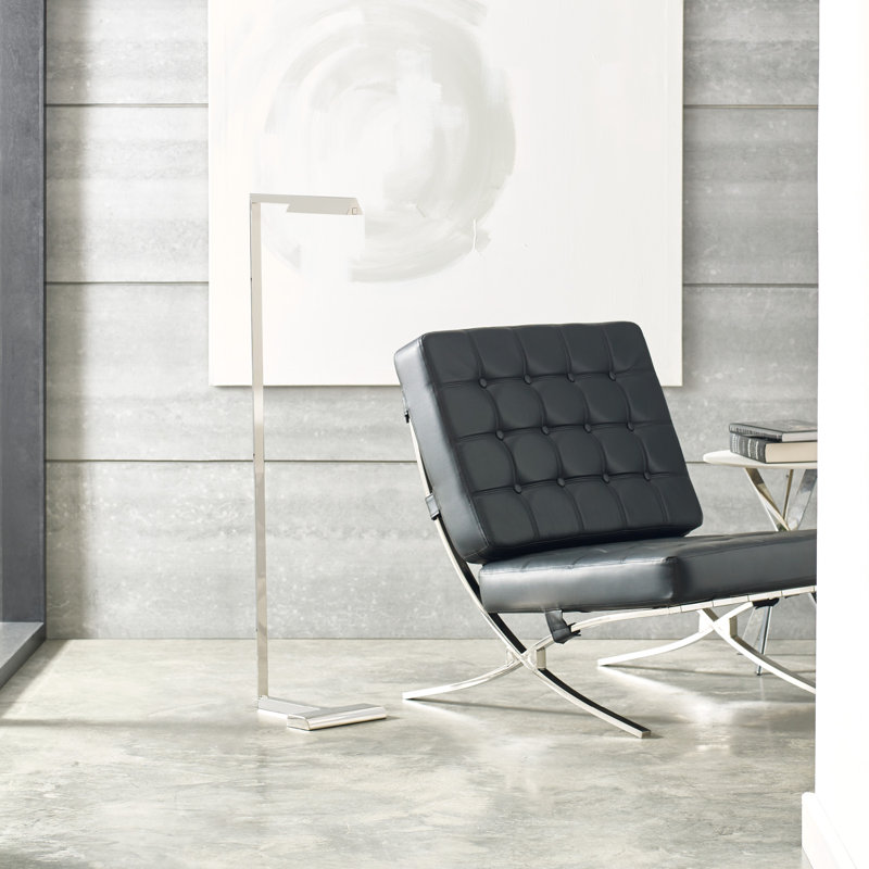Sean Lavin Dessau Floor Lamp, Polished Nickel, 46"