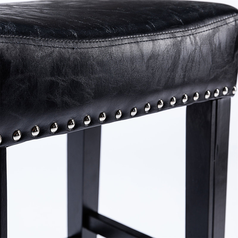 Tabourets de bar 26 po Heatherfield, Noir, Noir