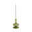 5" H Glass Sculptural Taper Candle Holder with Rounded Base-1290659659
