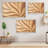 Parawood unframed verso wooden wall art, 3D wood accent, abstract wall decor-370869902