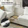 Dayman 6-Piece Modern Storage Convertible Sectional Sofa with End Table
