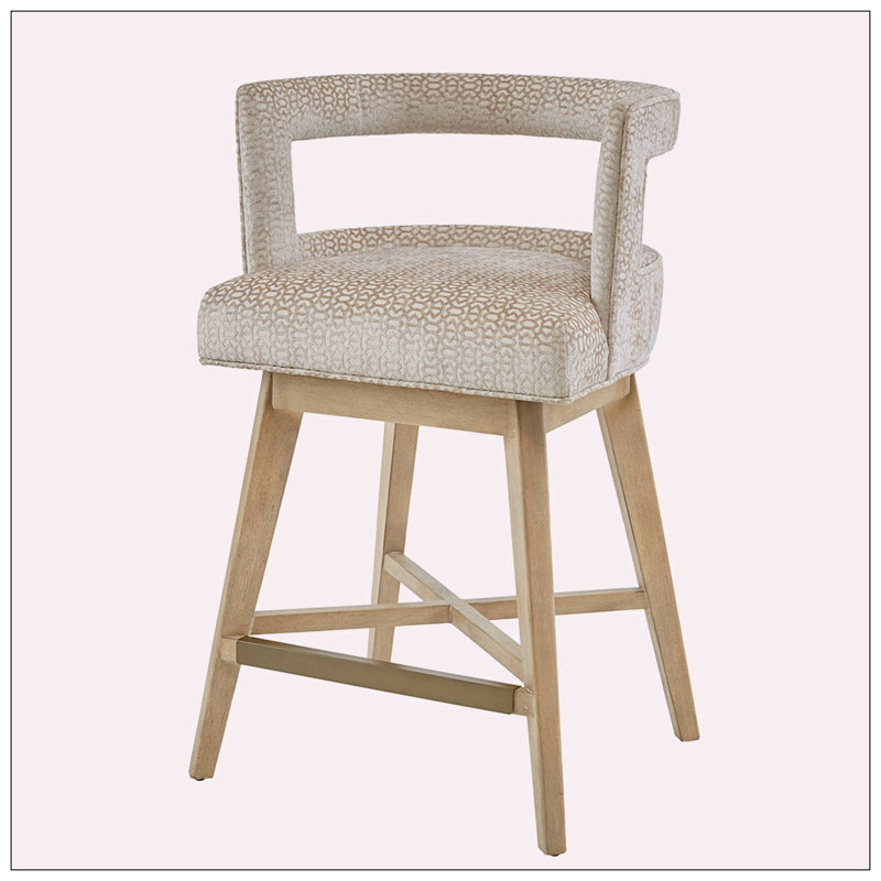 Tabouret de comptoir Crowther 25, Beige