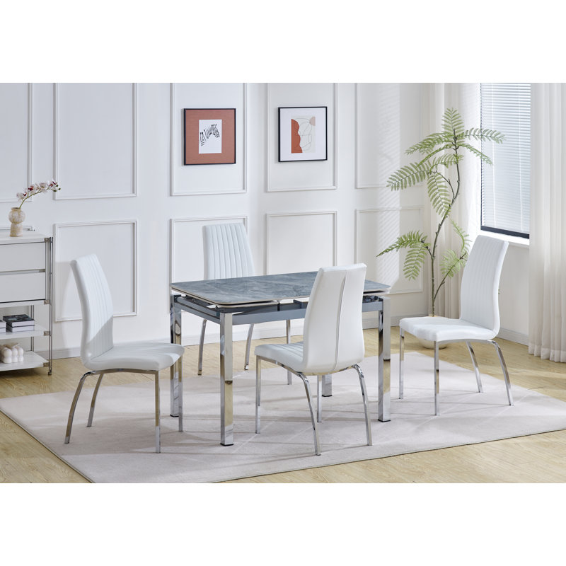 4 - Person Dining Set, White
