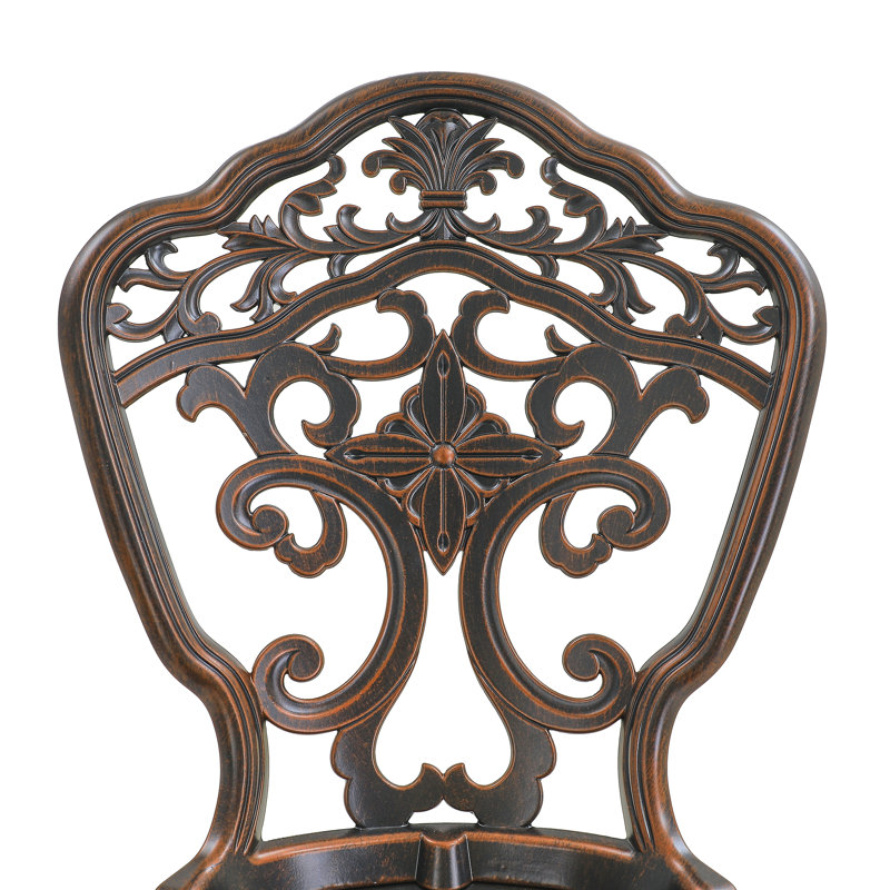 Miller 2 - Person Patio Dining Set with Round Table, Brown