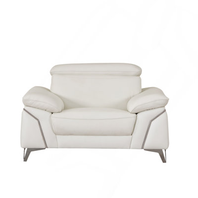 Chaise en cuir fleur