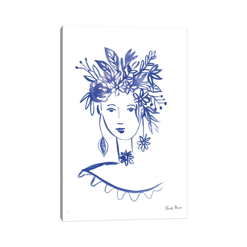 Flower Girl I by Farida Zaman - Wrapped Canvas Painting, 20.32 cm H x 30.48 cm W