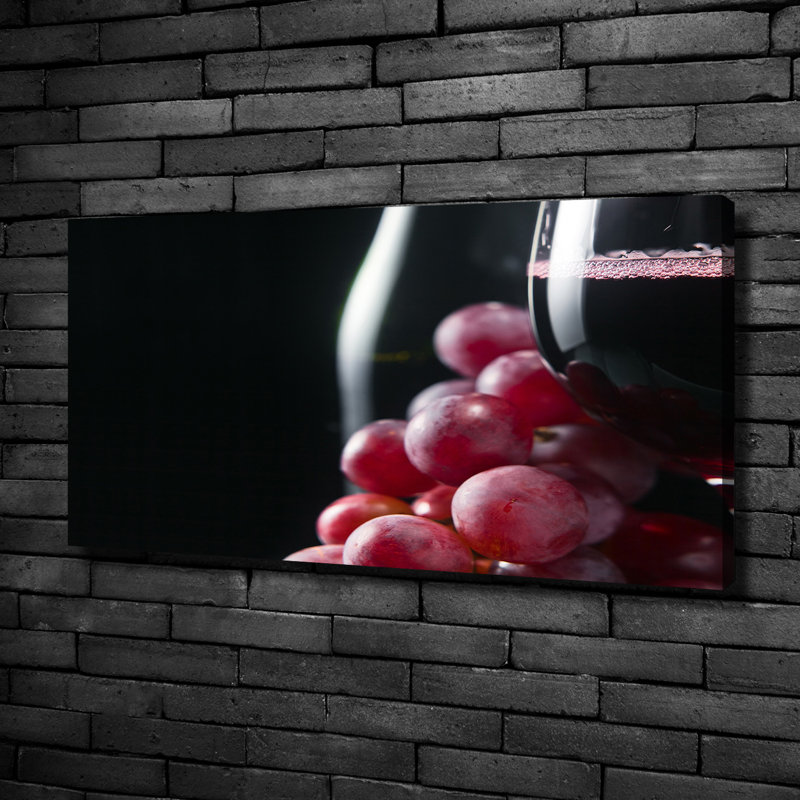 Grapes And Wine - Wrapped Canvas Print