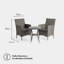 Einte Rattan Bistro Set for 2