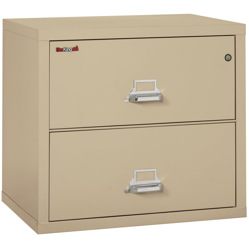 Fireproof 2 - Drawer File Cabinet, Key Lock, Parchment
