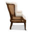 Irish Linen Wingback Chair