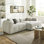Liana Upholstered Fabric Modular Sofa With Chaise