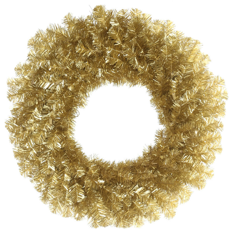 Golden Pine 30" Artificial Outdoor Wreath