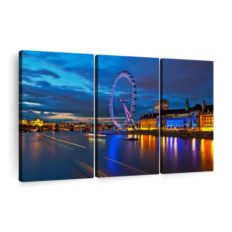 «London Millennium Wheel» sur, H 20 po x l 33 po x P 1,25 po
