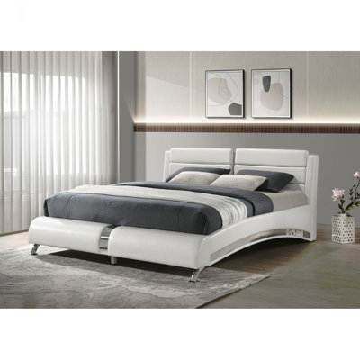 Upholstered Queen Sleigh Bed