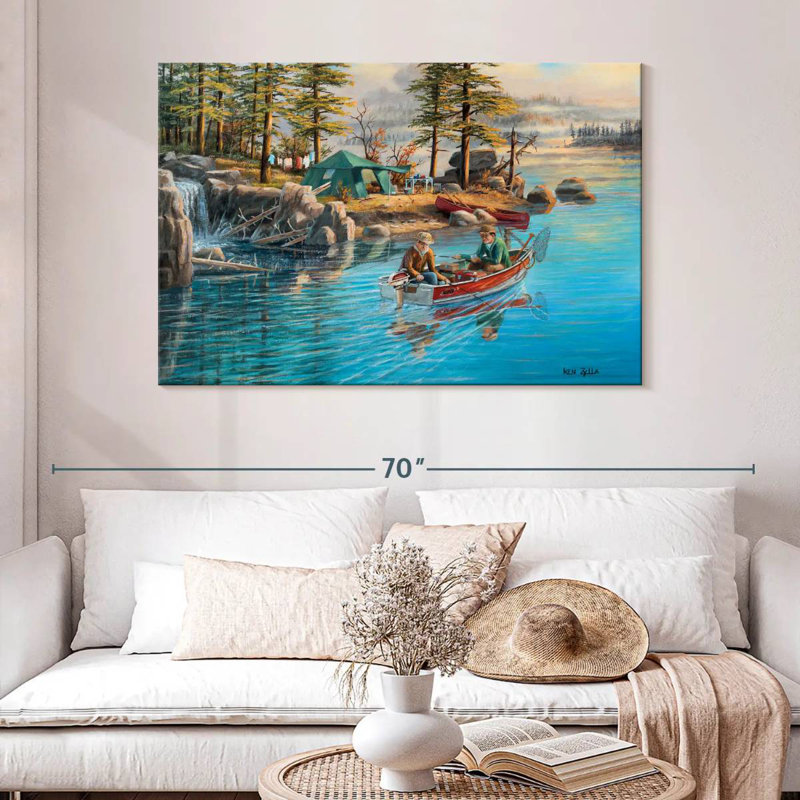 Senne Fishing Camp, 32" H x 48" W
