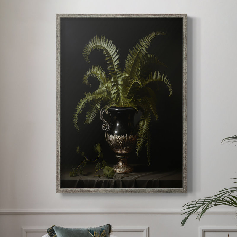 Reproduction encadrée FLORAL Series CCXIII - bois massif, H 11 po x l 9 po