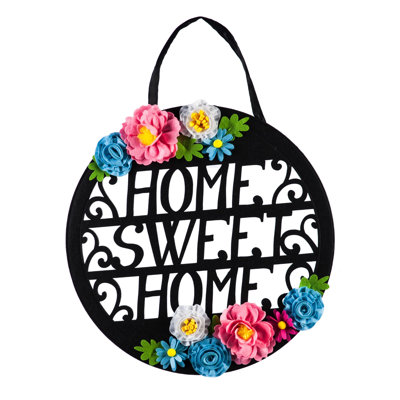 Décoration de porte floral