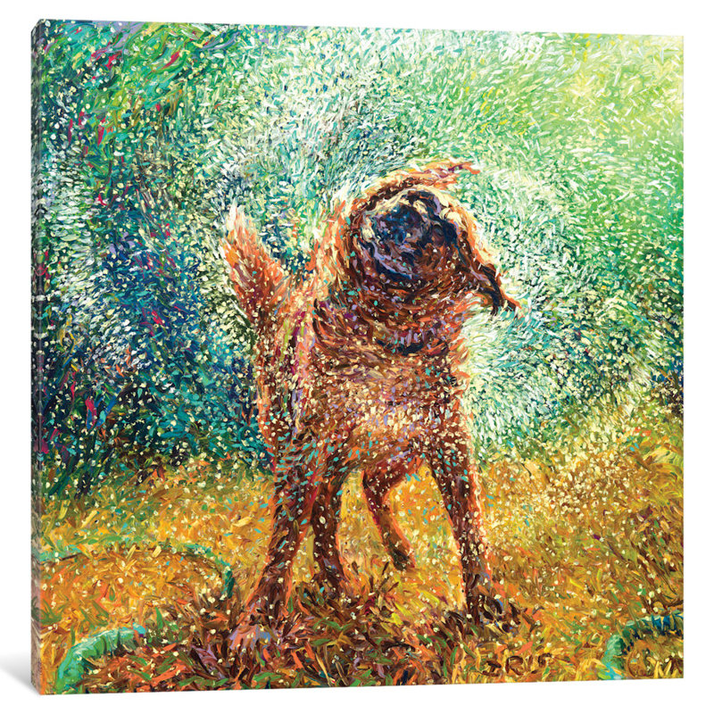 "iris scott-zoe" , reproduction d’art sur toile tendue, H 26 po x l 26 po x P 1,5 po