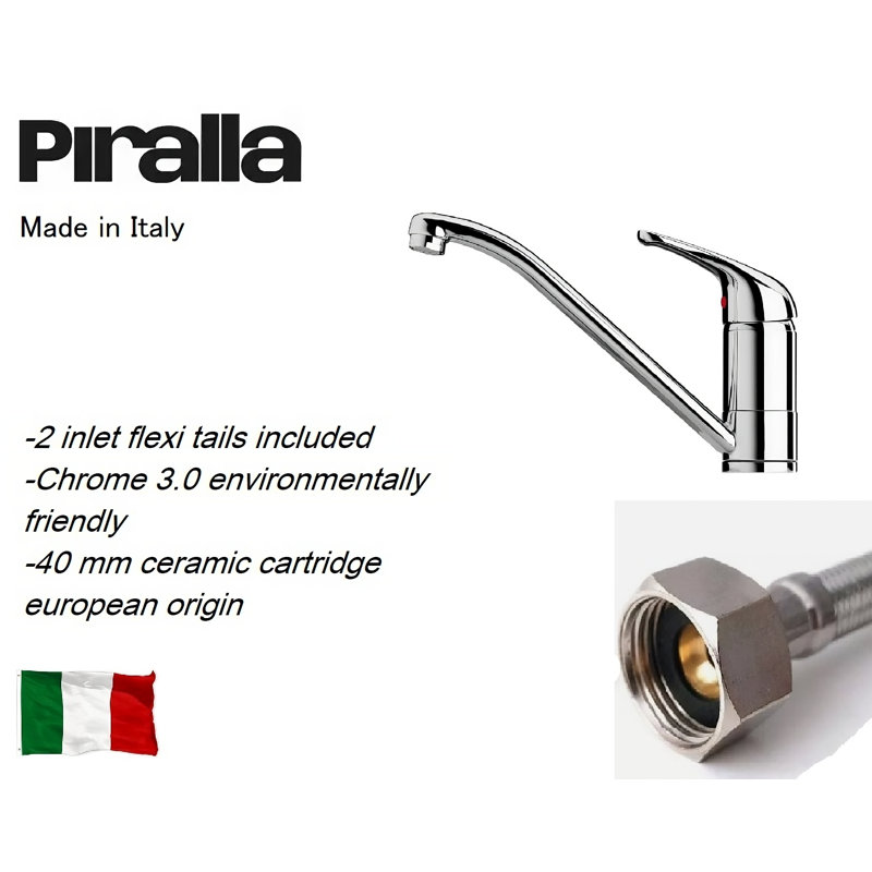 Creta Single Lever Monobloc Kitchen Tap, Chrome