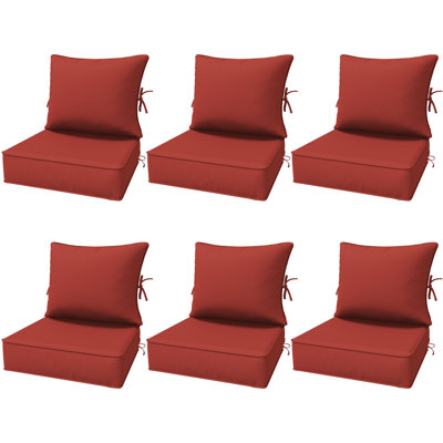 6.5″ Outdoor Replacement Cushion Set, Deep Seating Seat / Back Cushion Set