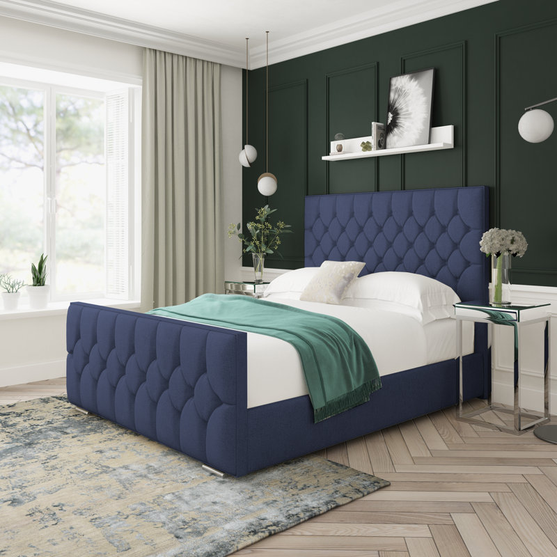 Upholstered Bed, Sapphire, Small Double (4')
