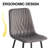 49cm H Tufted Velvet Upholstered Side Chair in Grey-114193806