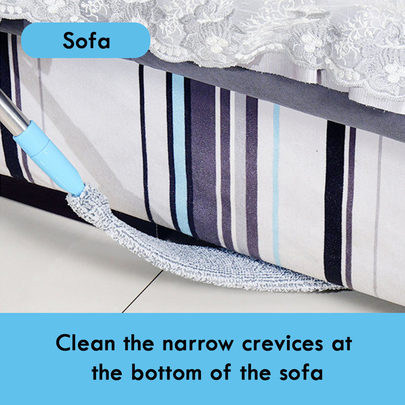 Retractable Gap Dust Cleaning Tool With 2 Microfiber Cloths 51.18 In