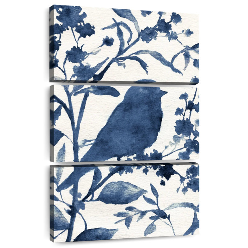 Silhouette d'oiseau bleu Brampt I, H 38 po x l 24 po