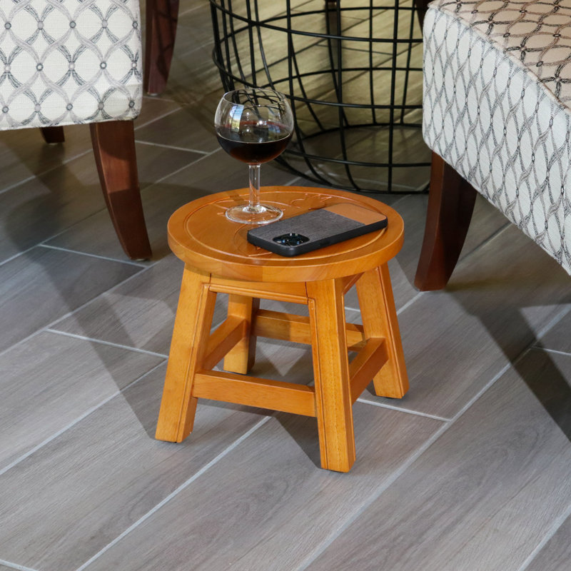Tabouret en bois naturel Delightful, Naturel