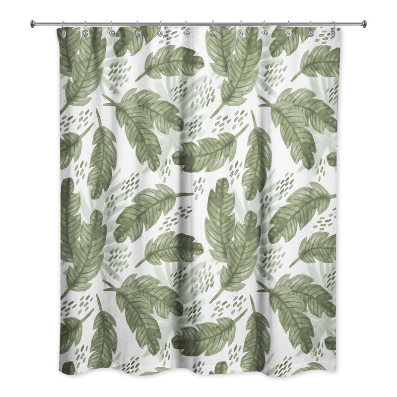 Rideau de douche simple Knightley Leaves