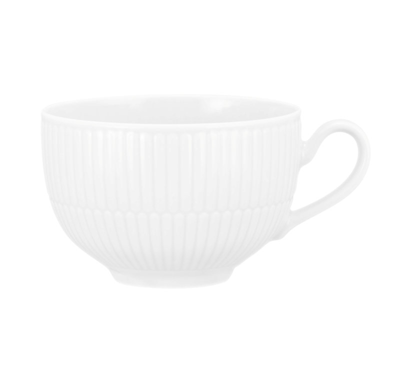 Amina Porcelain Cappuccino Cup, White