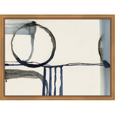 «Fluid Form 1» par Thom Filicia - Peinture encadrée sur papier