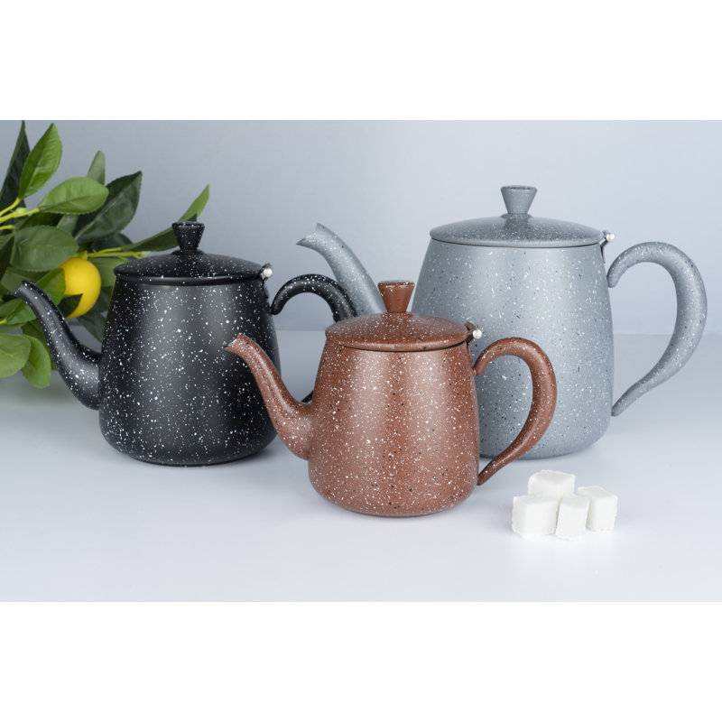 Grunwerg Café Olé Stainless Steel Dots, Grey, 1.36 L