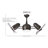 41" Dagny 6 - Blade LED Dual Ceiling Fan with Remote Control and Light Kit Included-9247152-9689391