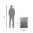 Conserv 20in STAINLESS Compact Refrigerator 4.5cF Reversible Door 110V